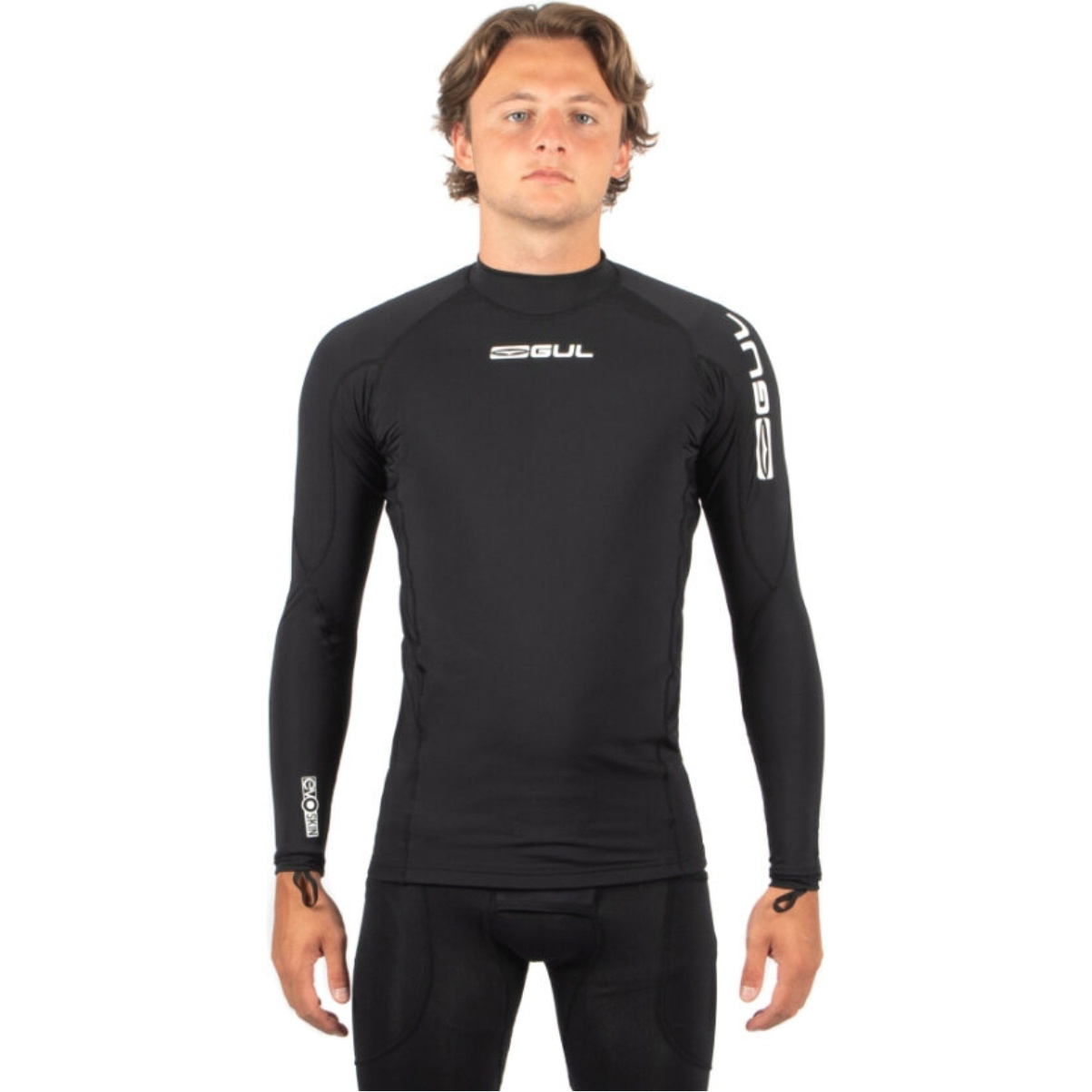 2026 Gul Mens Code Zero Evoskin Long Sleeve Rash Vest CZ0001 - Black